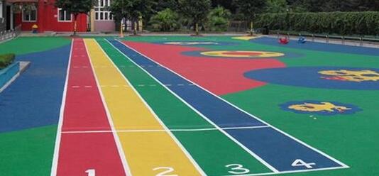 「幼儿园塑胶跑道」相关知识及施工流程大合集！